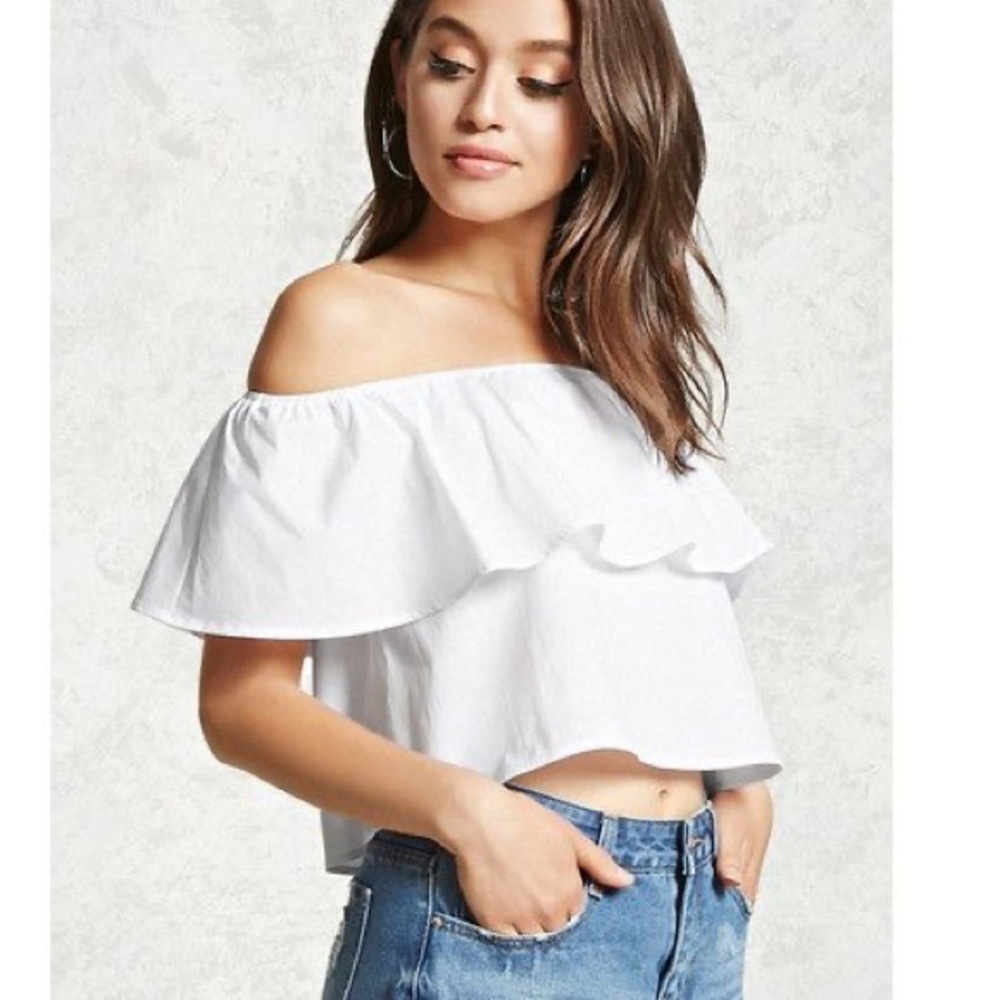(4 for $12) Forever 21 Off the Shoulder Top